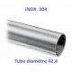 Tube inox diamètre 42,4