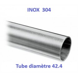 Tube Ø42,4 épaisseur 2 en longueur de 3m/2m/1m